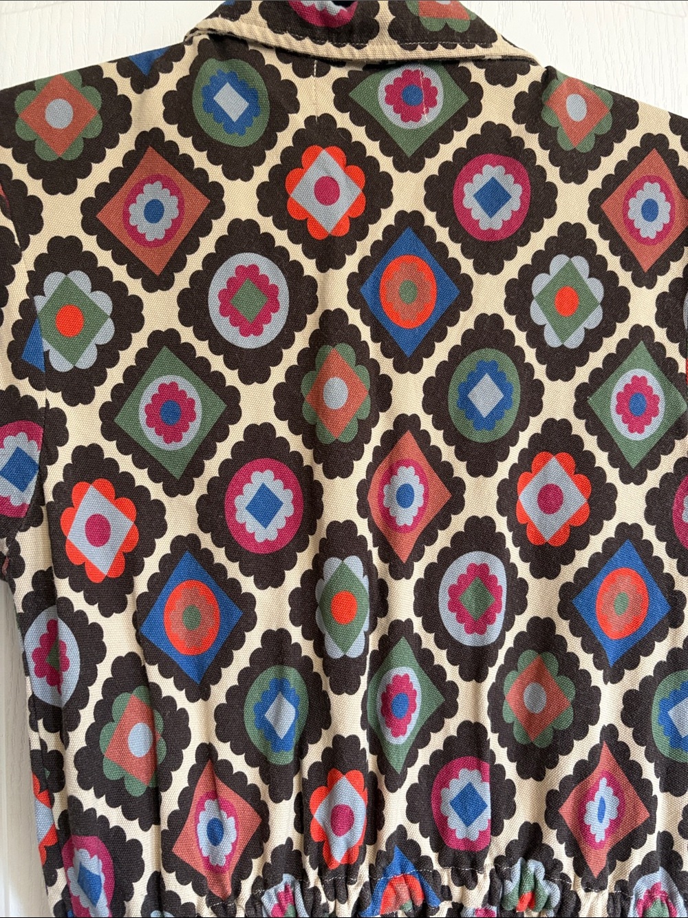 Noble jumpsuit in granny square print - limited edition colorful print - Picture 4 of 10